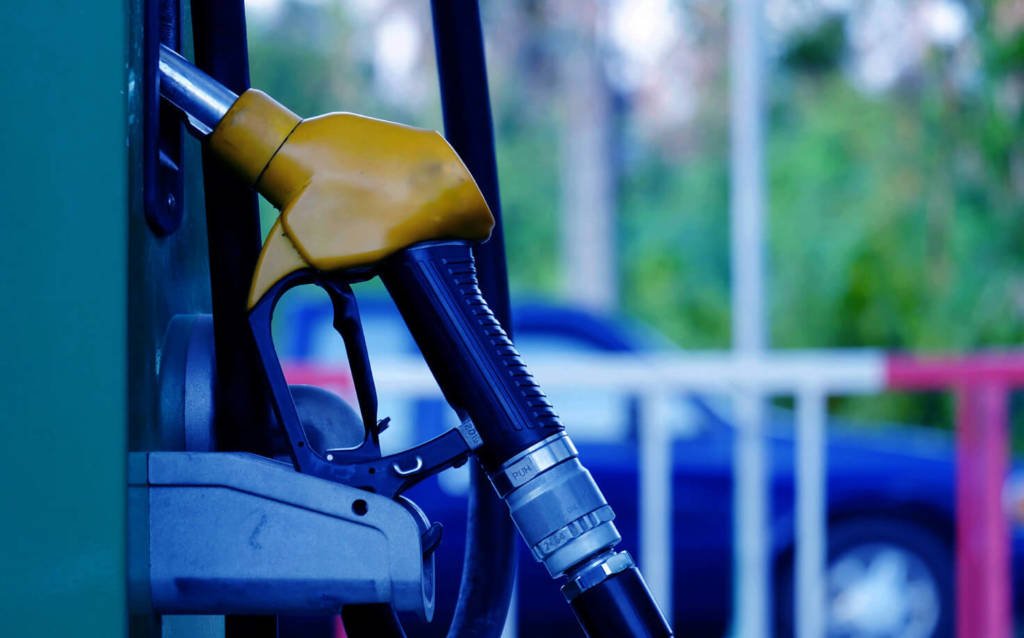 Yellow gas pump