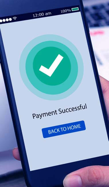 Smartphone with Payment Complete